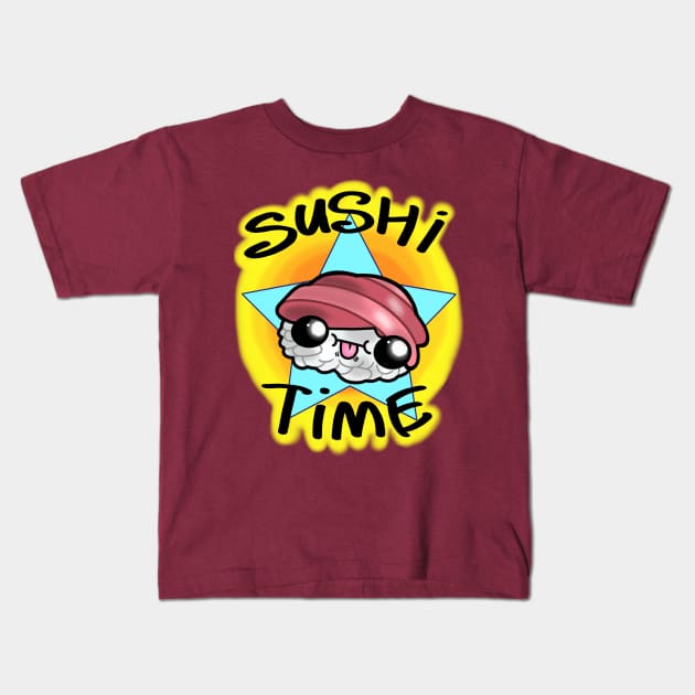 Sushi Time! Kids T-Shirt by NinjaSquirell